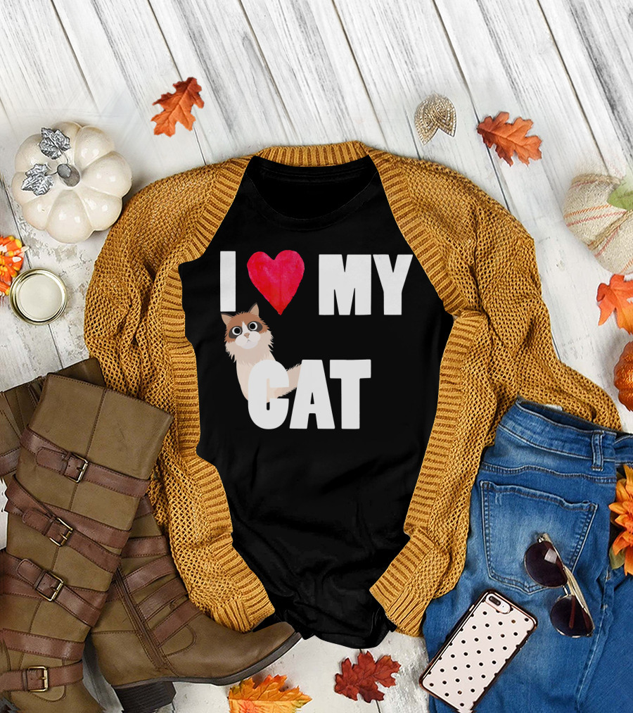 I Love My Cat Ragdoll T-Shirt