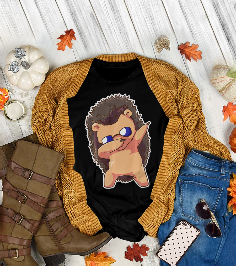 Dabbing Hedgehog Hedge Dab Trendy T-Shirt
