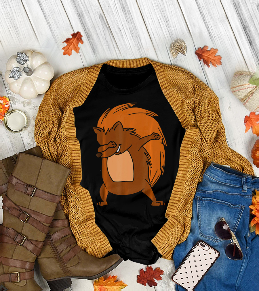 Dabbing Hedgehog Funny Dab Dance Whimsical T-Shirt
