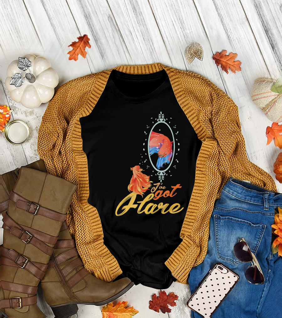 I've Got Flare Betta Fish Reflection T-Shirt