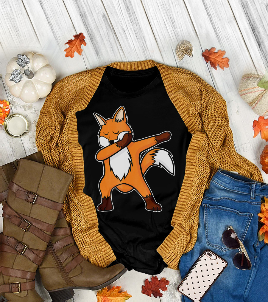Funny Dab Dancing Fox T-Shirt