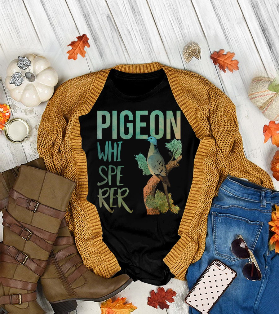 Pigeon Whisperer I Dove Bird on Tree T-Shirt