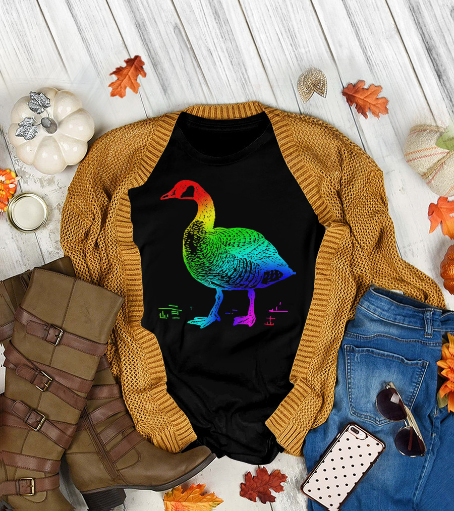 Goose Goose Rainbow Gradient T-Shirt
