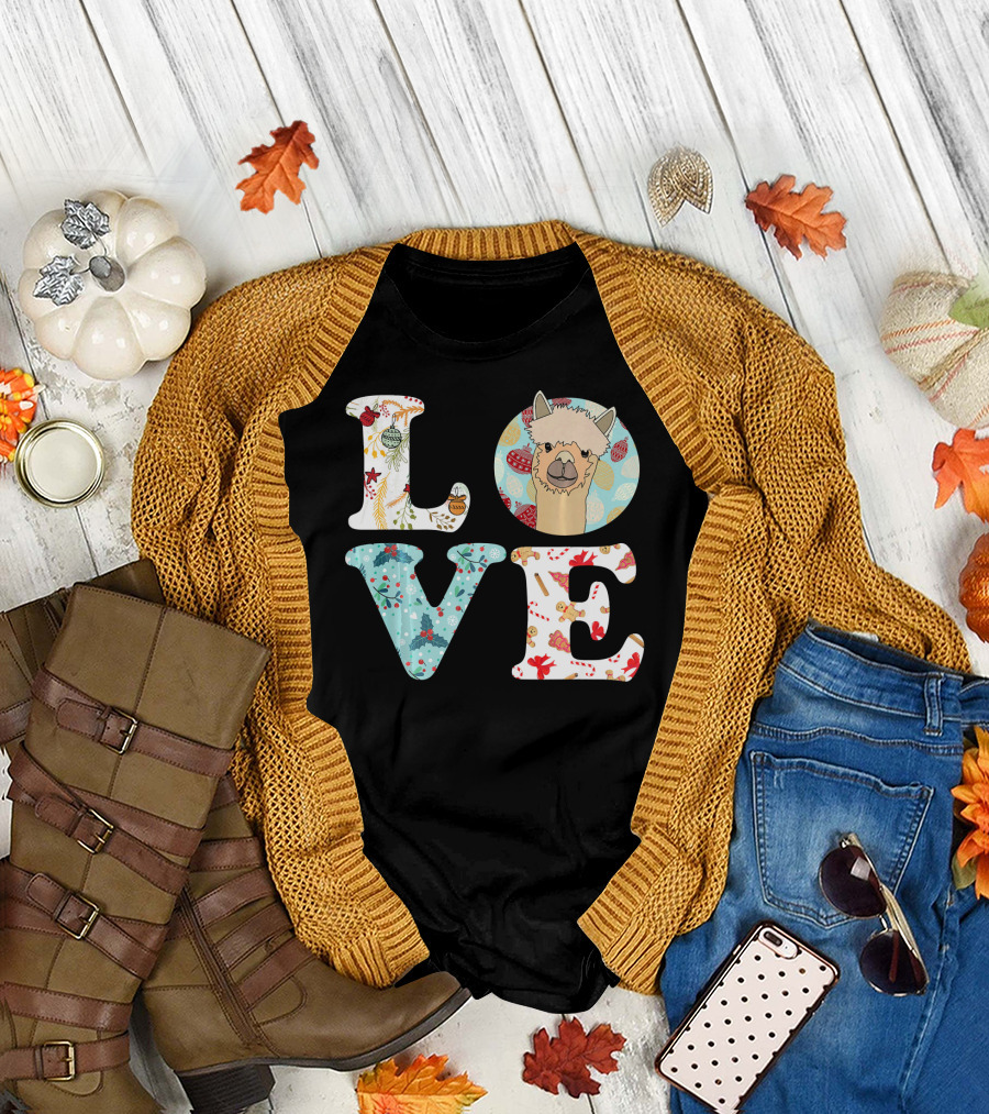 Funny I Love Alpacas Llama Love T-Shirt
