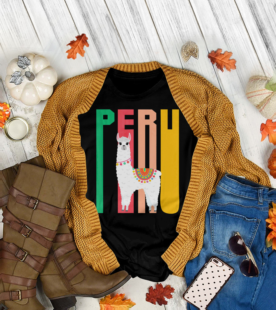 Funny Llama Alpaca Peru Festival T-Shirt