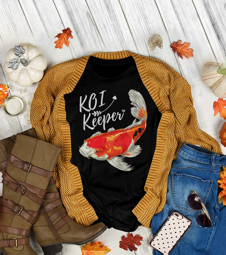 Koi Keeper Chinese Koi Fish Carp Nishiki T-Shirt
