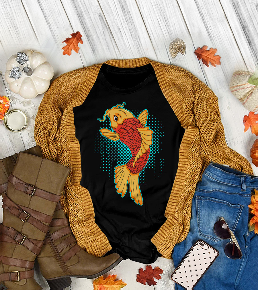 Japanese Koi Carp Nishikigoi Jinli Fish Iconic T-Shirt