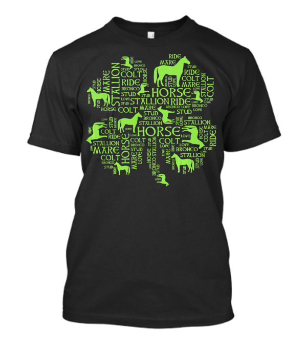Horse Ride Stallion Colt Mare St. Patrick's Day Irish T-Shirt