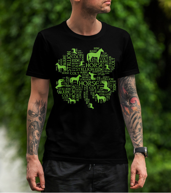 Horse Ride Stallion Colt Mare St. Patrick's Day Irish T-Shirt