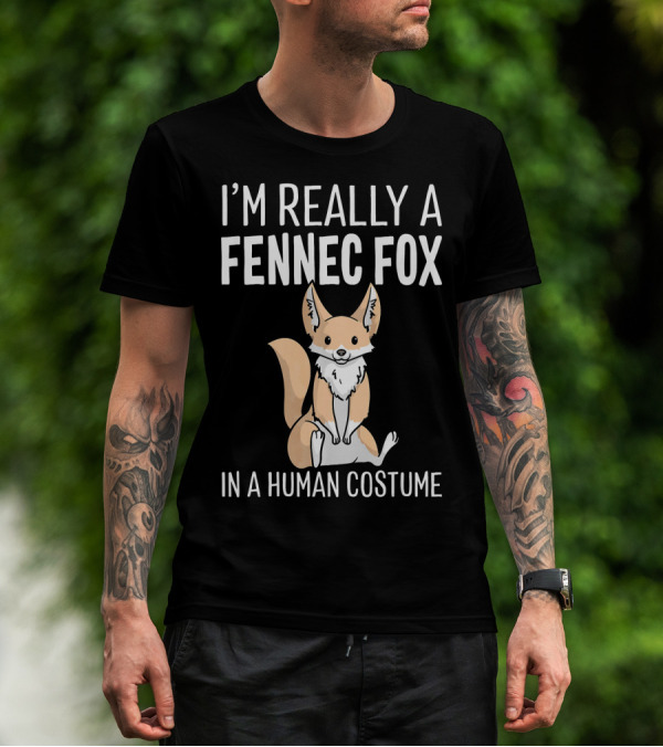 I’m Really A Fennec Fox In A Human Costume Sitting T-Shirt