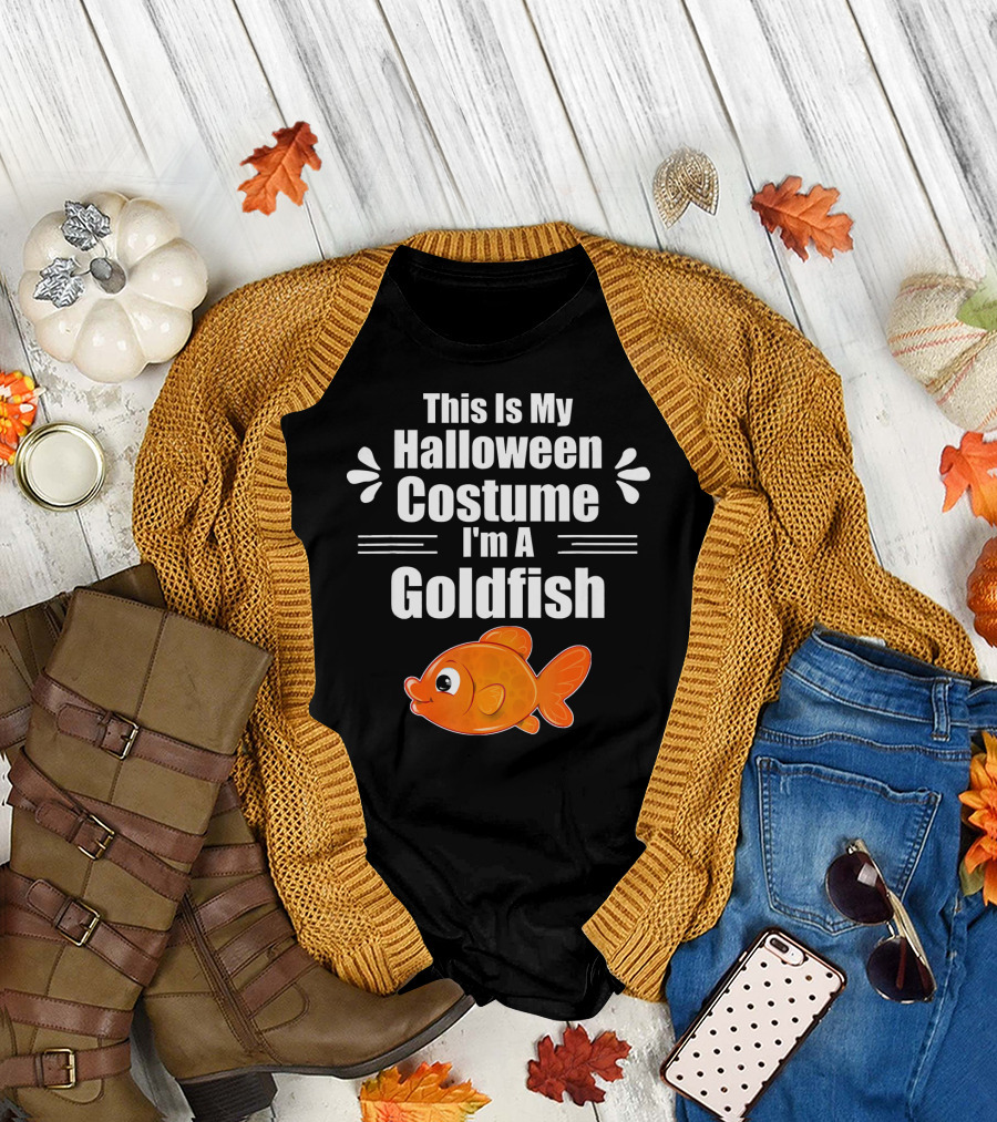 This Is My Halloween Costume I'm A Goldfish T-Shirt