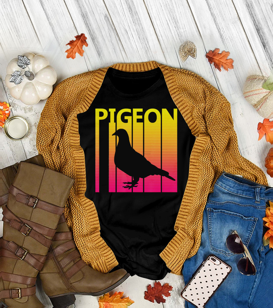 Pigeon Retro Sunset T-Shirt