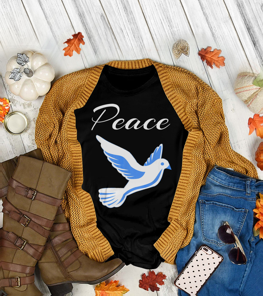 Peace Dove Icon Inspirational Motivational T-Shirt