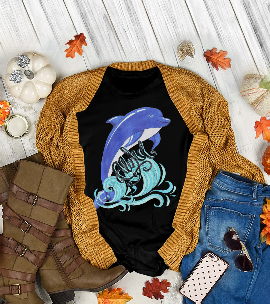 Aloha Dolphin Summer Beach Vacation T-Shirt