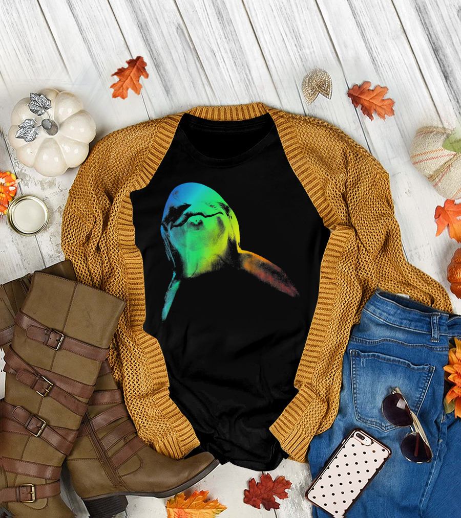 DOLPHIN Rainbow Colorful T-Shirt