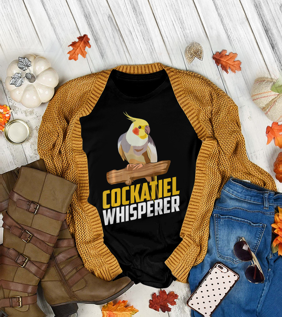 Cockatiel Whisperer Cute Funny Love Par T-Shirt