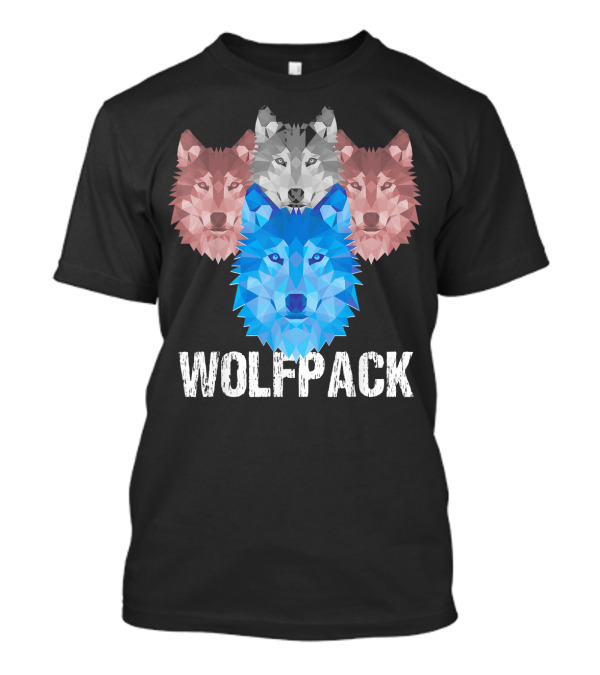 Wolf Pack Mens Vegas Bachelor Party T-Shirt