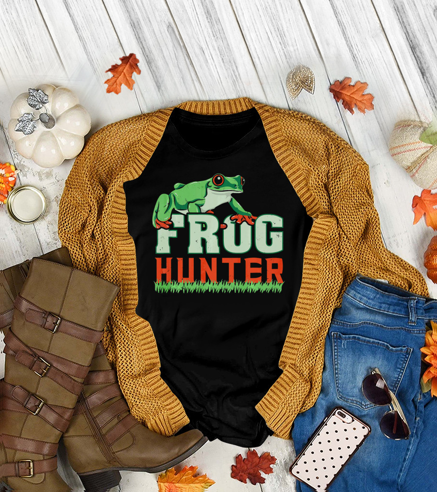 Frog Hunter Amphibian Love T-Shirt