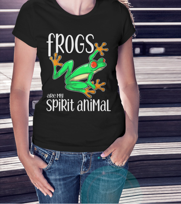 Frogs Are My Spirit Animal Frogs T-Shirt