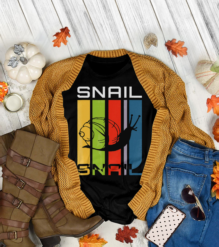 Snail Retro Vintage 70s Anim T-Shirt