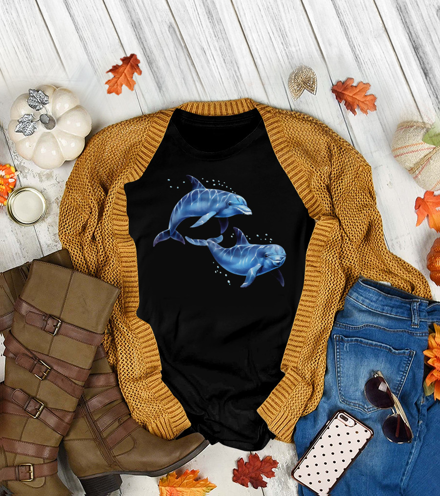 Dolphin Sea Life Ocean Animals Nature T-Shirt