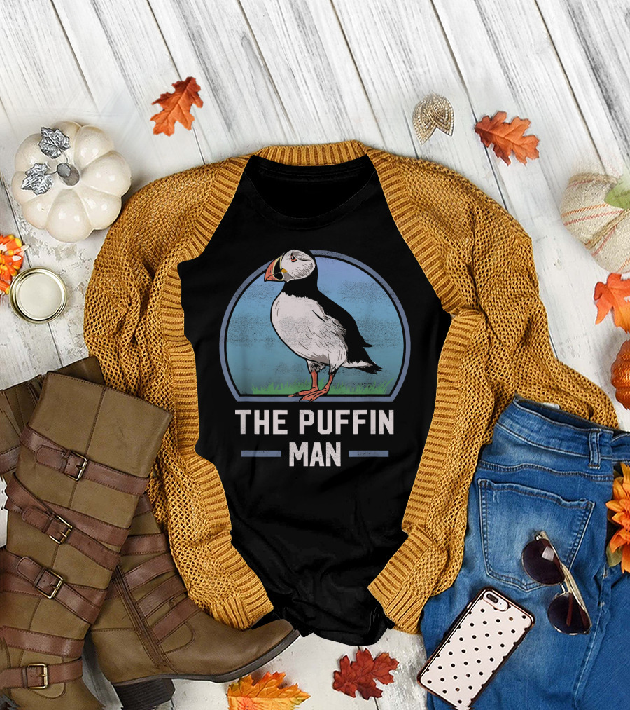 The Puffin Man Bird Lover Cute Beak T-Shirt