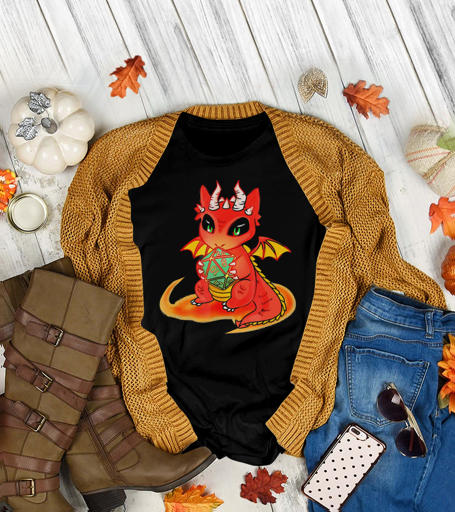 Role Playing Dragon Dice Adventure Dragon Ta T-Shirt