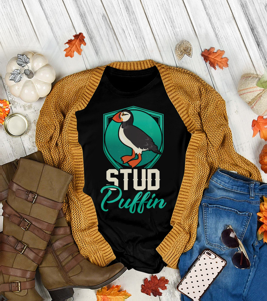 Stud Puffin Seabird Animal Lover T-Shirt
