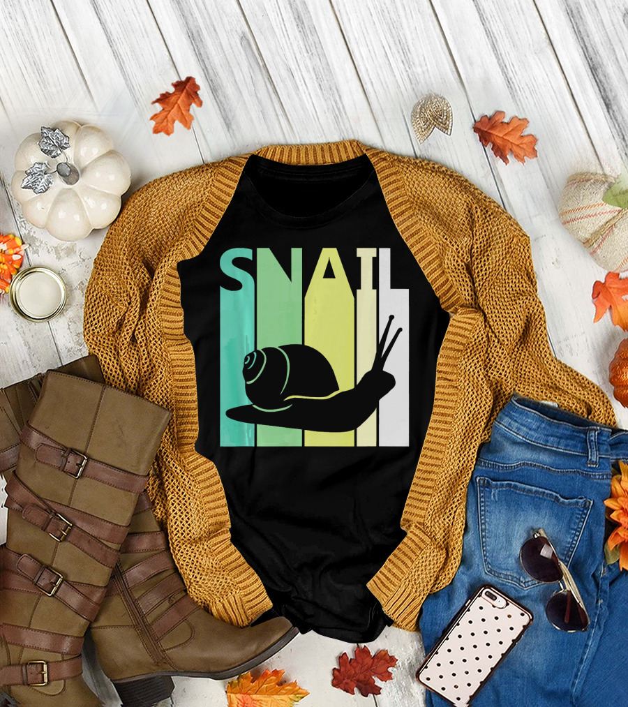 Snail Animal Lover Retro T-Shirt