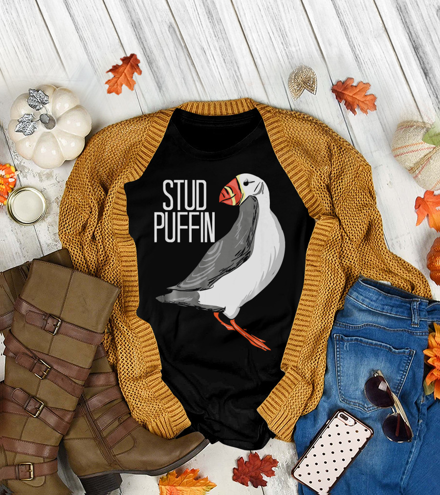 Stud Puffin Seabird Lover Stud Puffin T-Shirt