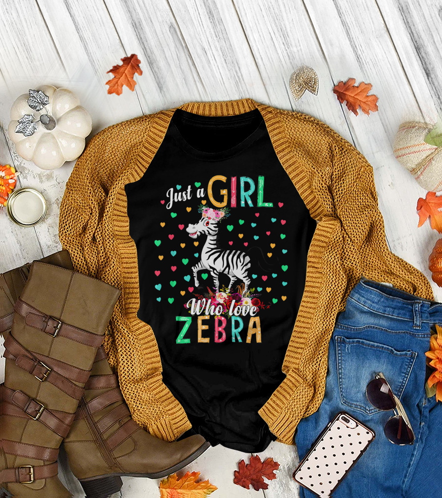 Just a Girl Who Love Zebra T-Shirt