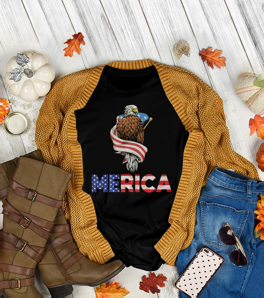 Merica American Bald Eagle T-Shirt