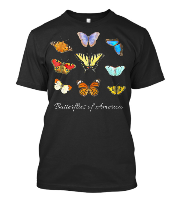 Butterflies Of America Butterfly Species Collection T-Shirt