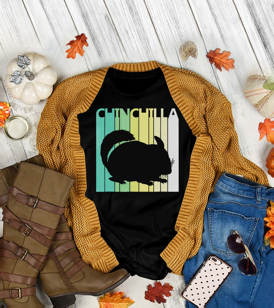 Chinchilla Retro Silhouette Chris T-Shirt