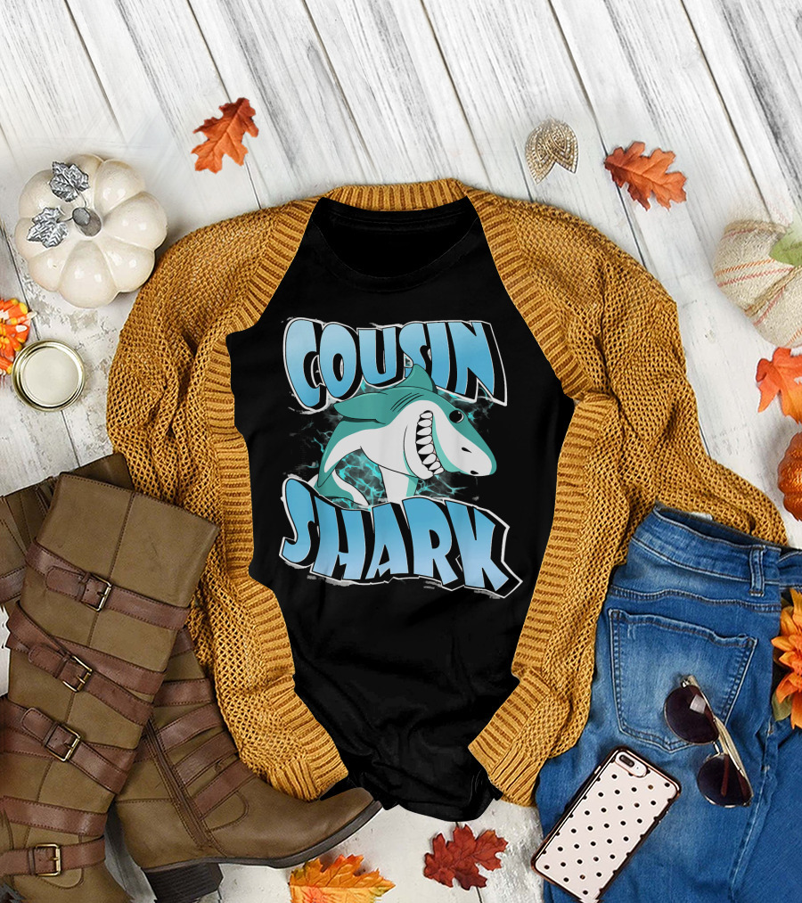 Cousin Shark Family Shark T-Shirt