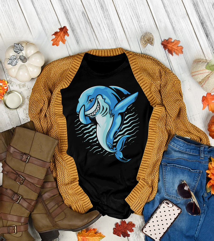 Dabbing Shark Jawsome Boys Dance Pose T-Shirt