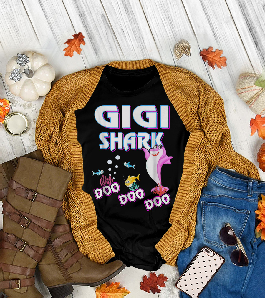 Gigi Shark Doo Doo Doo Fun Ocean Adventure T-Shirt
