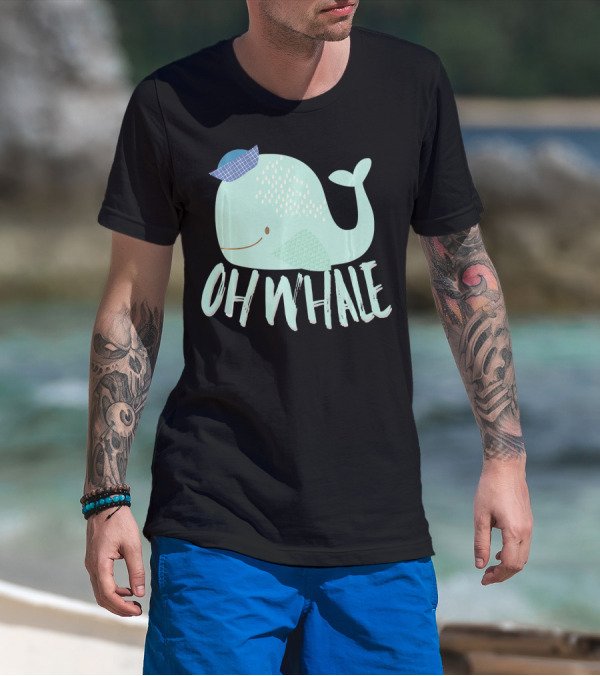 Oh Whale Funny Green Sailor Oh Well T-Shirt