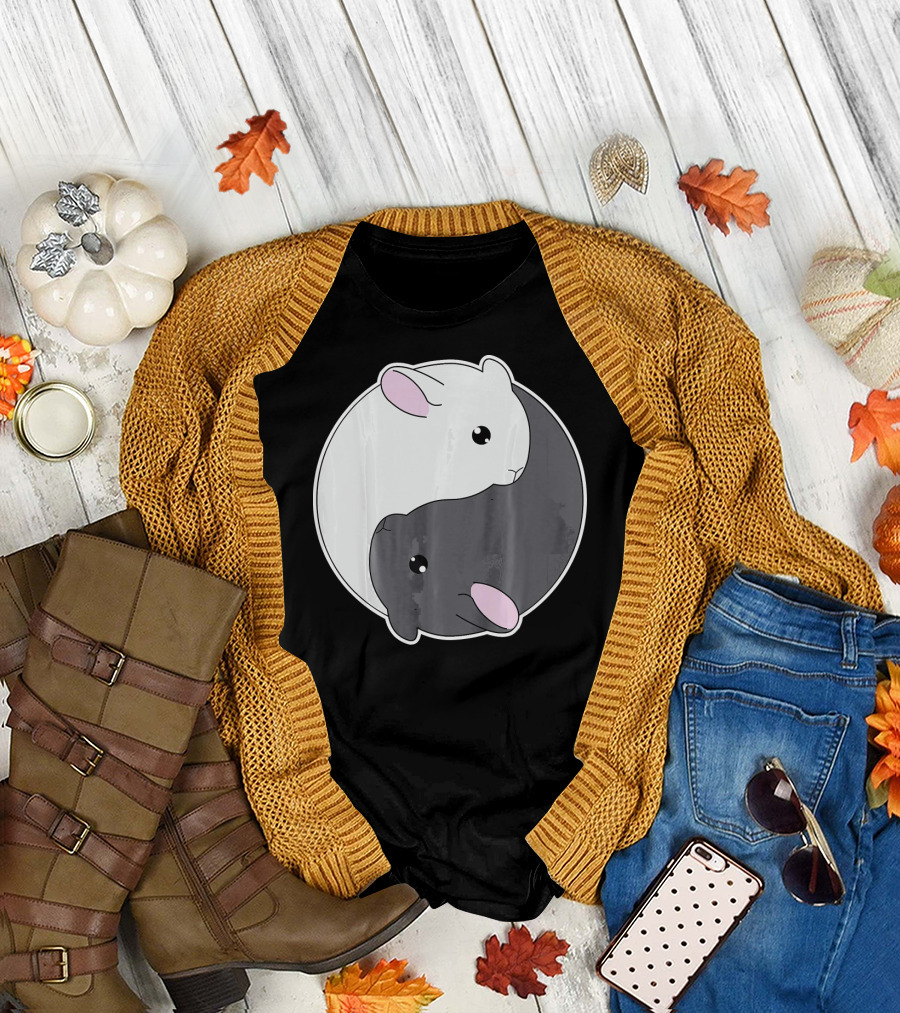 Cute Chinchilla Yin Yang Lover Perfect Harmony T-Shirt