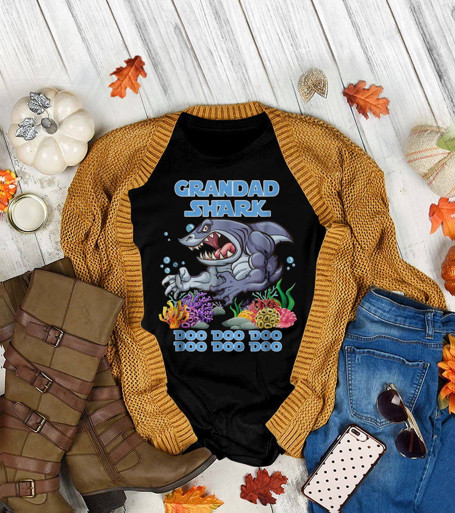 GRANDAD SHARK DOO DOO DOO DOO DOO DOO T-Shirt