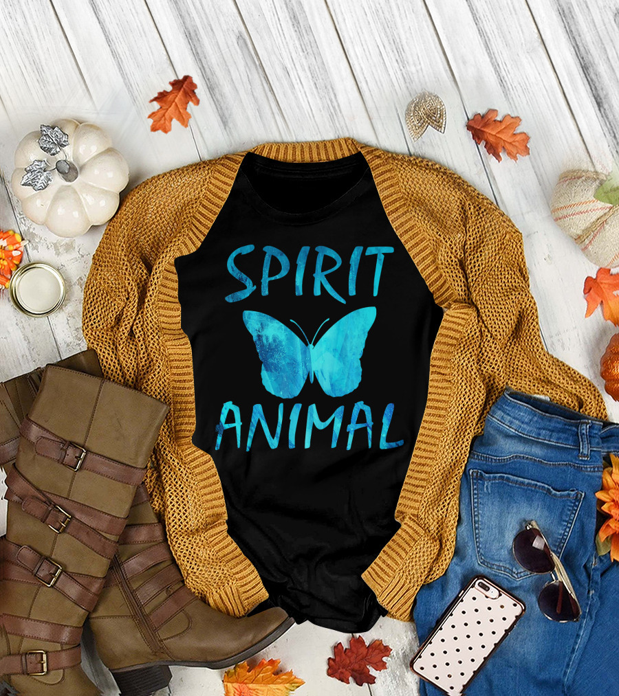 Spirit Animal Butterfly Blue T-Shirt