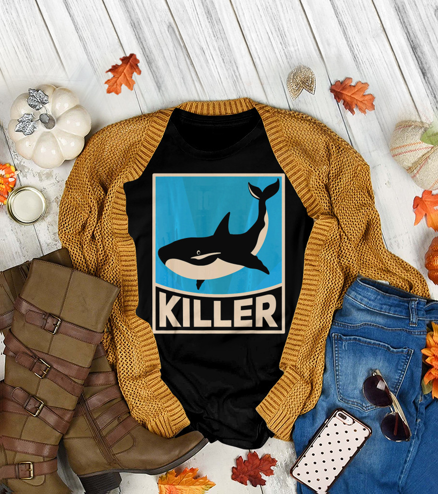 Killer Whale Vintage Ocean Killer Orca T-Shirt