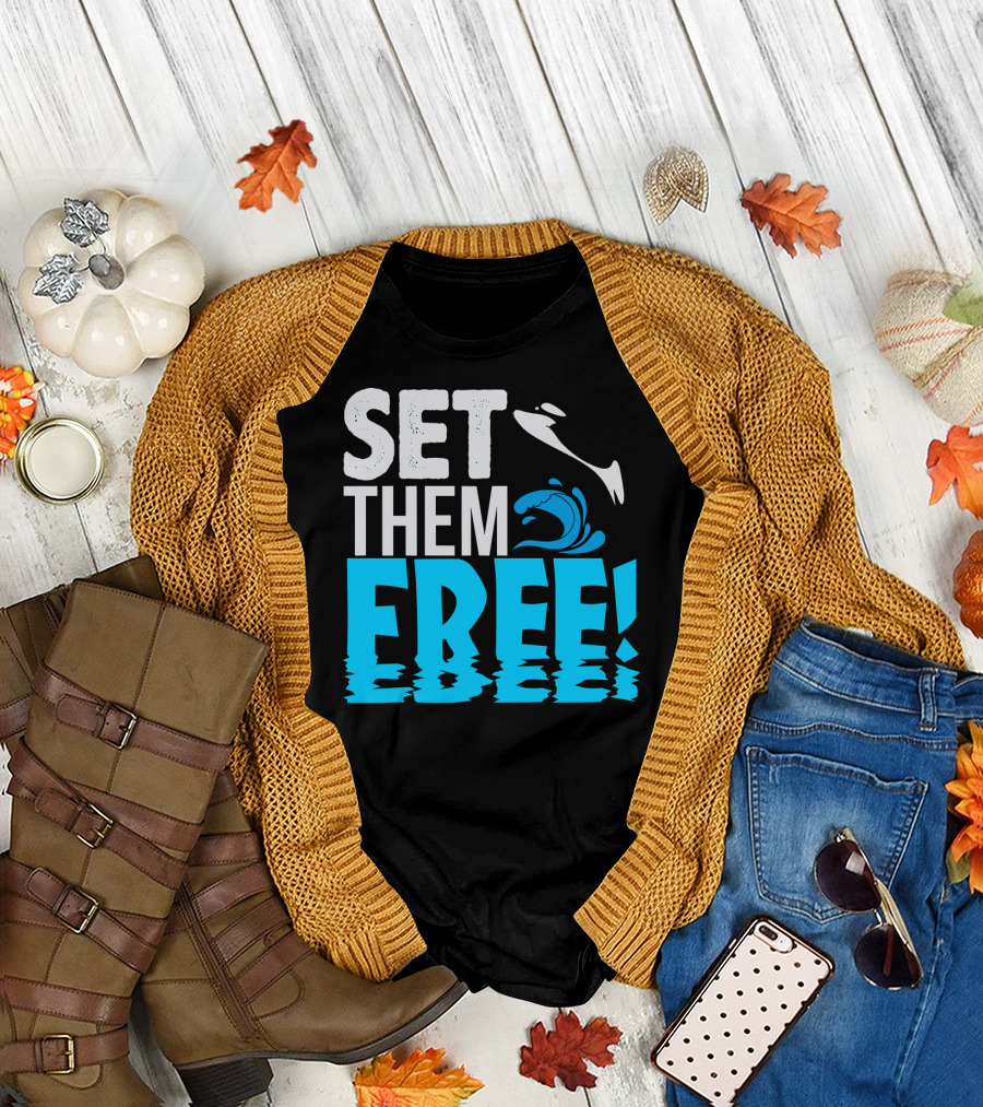 Set Them Free Orca Whale Killer Whale T-Shirt