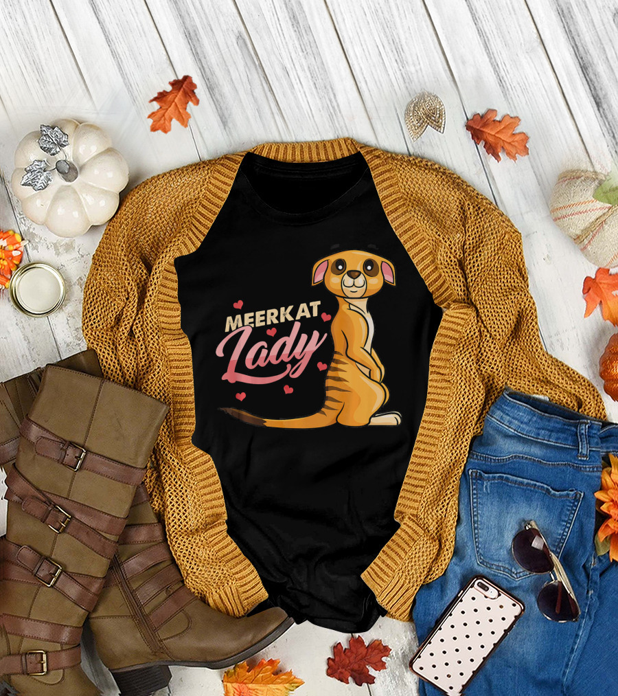 Meerkat Lady Cute Love Meerkat Mom T-Shirt