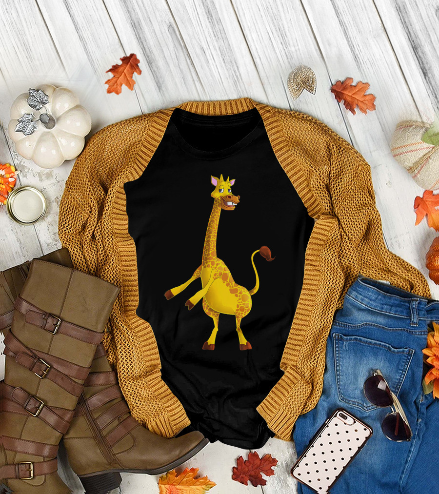 Funny Giraffe Dancing Cool Floss Moves T-Shirt
