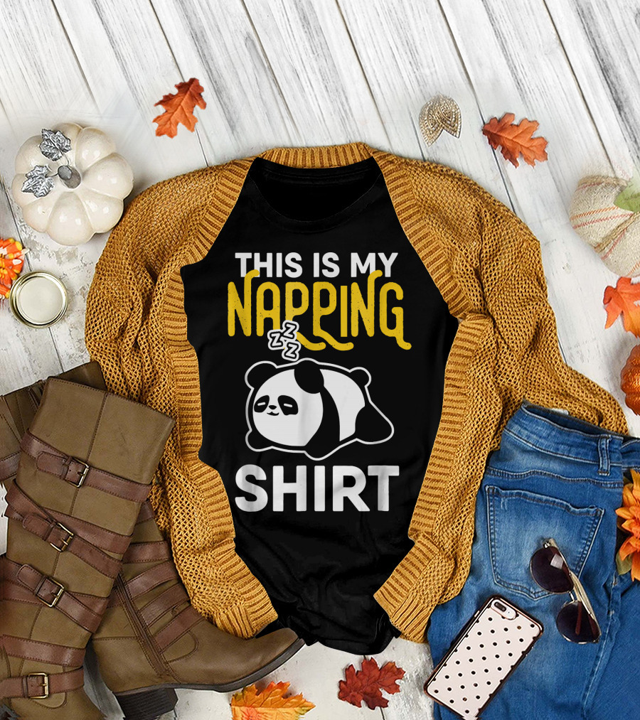 This Is My Napping Shirt Panda Zzz T-Shirt