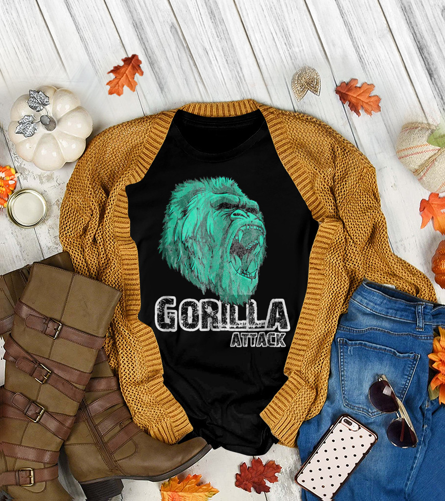 Gorilla Attack Faded Roar T-Shirt