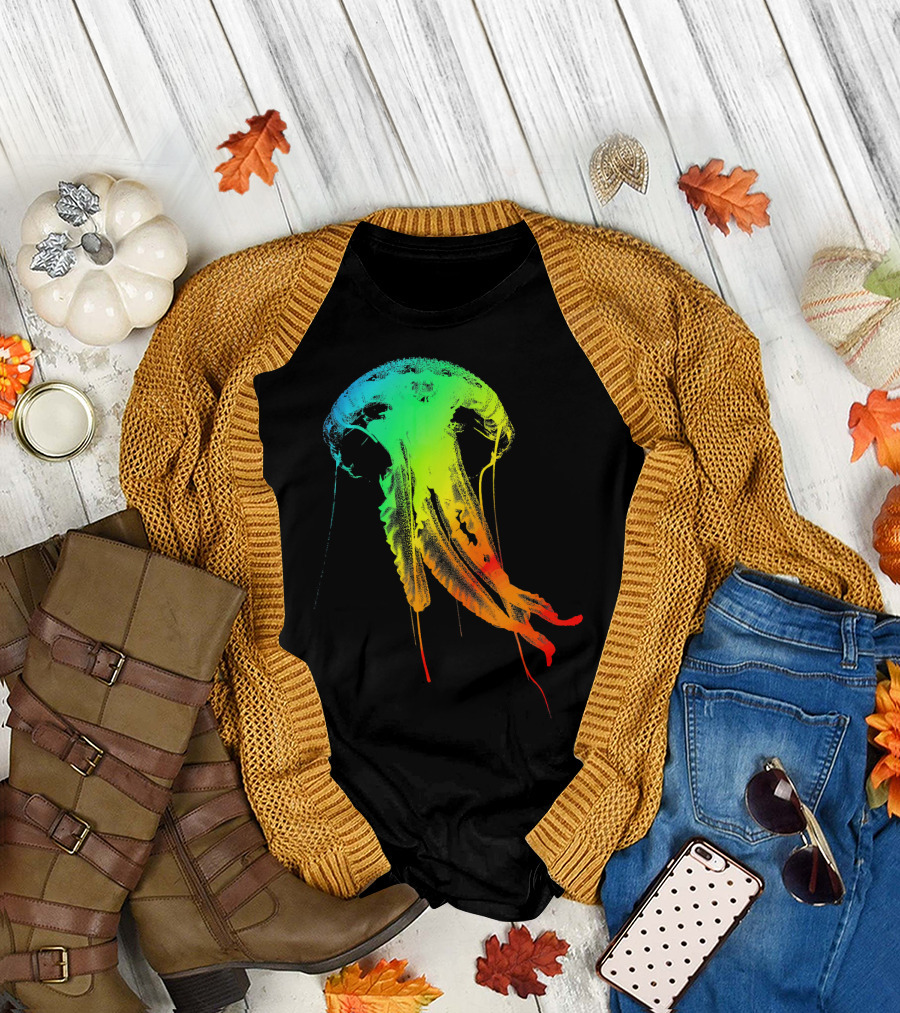 JELLYFISH Vivid Spectrum Rainbow T-Shirt