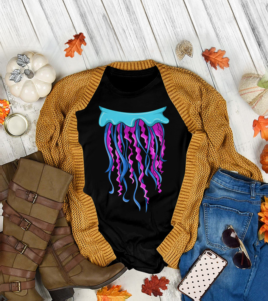 Jellyfish Costume Jellyfish Body Headless Tentacle T-Shirt