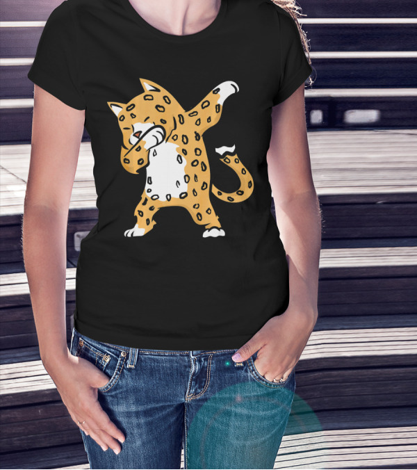 Jaguar Dab Dance Pose Cute Animal Gesture T-Shirt